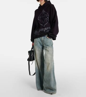 Jeans anchos de tiro medio | Balenciaga