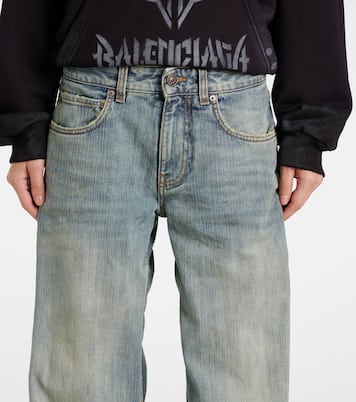 Jeans anchos de tiro medio | Balenciaga