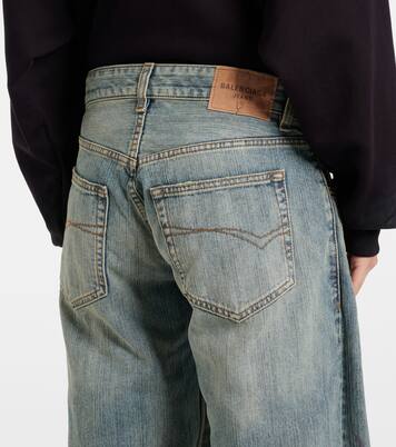 Jeans anchos de tiro medio | Balenciaga