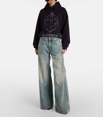 Jeans anchos de tiro medio | Balenciaga