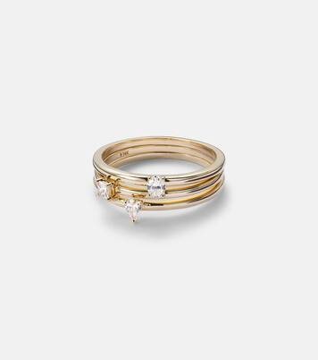 14kt gold ring with diamonds | Stone and Strand