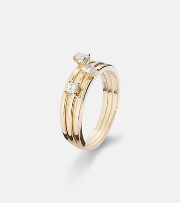 14kt gold ring with diamonds | Stone and Strand