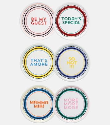 Set of 6 porcelain pizza plates | Bitossi