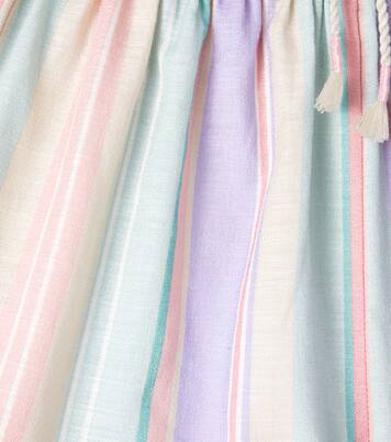 Cascadian striped cotton shorts | Zimmermann Kids