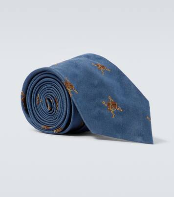 Embroidered silk tie | Polo Ralph Lauren
