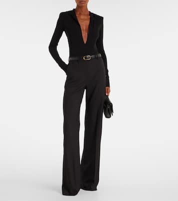 Hooded jersey bodysuit | Mugler