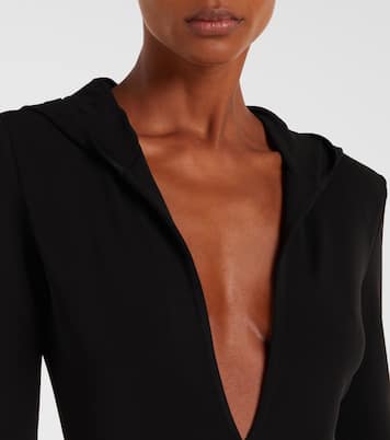 Hooded jersey bodysuit | Mugler
