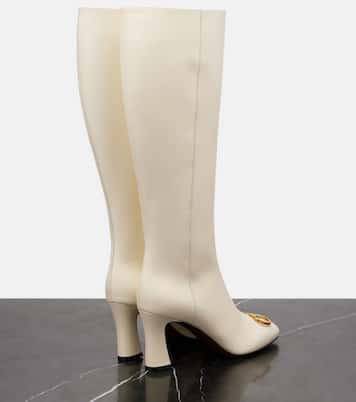VLogo 80 leather knee-high boots | Valentino Garavani