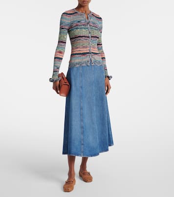 Uma denim midi skirt | Ulla Johnson