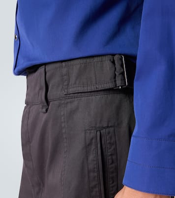 High-rise cotton twill wide-leg pants | Lemaire