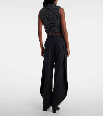 Cropped-Top aus einem Mohairgemisch | Alaïa