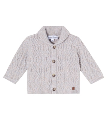 Baby cable-knit wool cardigan | Tartine et Chocolat