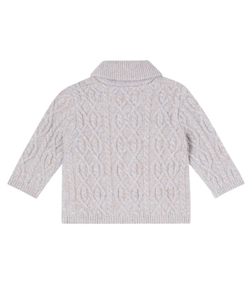 Baby cable-knit wool cardigan | Tartine et Chocolat