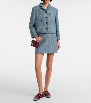 Loafers Gucci Jordaan GG aus Canvas | Gucci