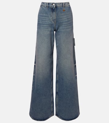 Logo wide-leg jeans | Courrèges