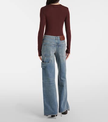 Logo wide-leg jeans | Courrèges