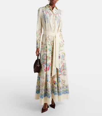 Bedrucktes Hemdblusenkleid aus Baumwolle | Etro