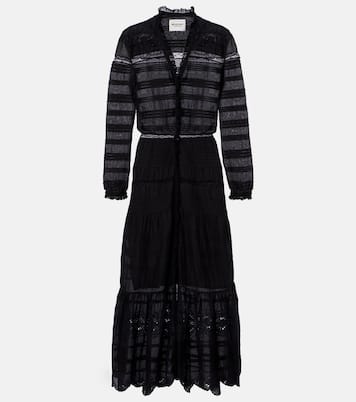 Daniva lace-trimmed cotton midi dress | Marant Etoile