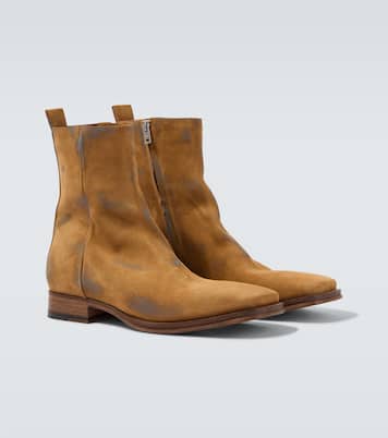 Distressed suede ankle boots | Acne Studios