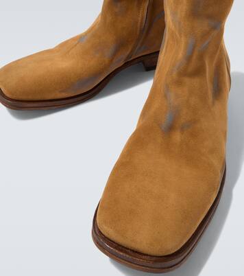 Distressed suede ankle boots | Acne Studios