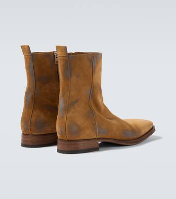 Distressed suede ankle boots | Acne Studios