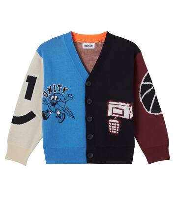 Burt colorblocked cotton cardigan | Molo