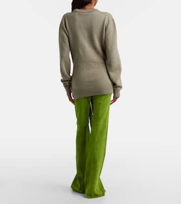 Pantalon évasé Gege en daim | Stouls