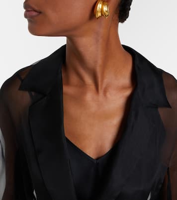 Peignoir Elegante Vodka en soie brodé | Max Mara