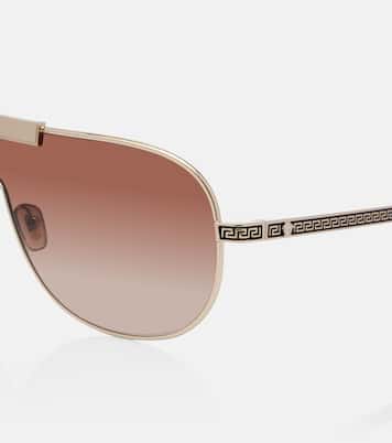 Greca Flow shield sunglasses | Versace