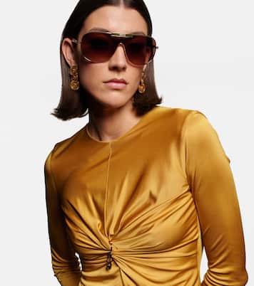 Greca Flow shield sunglasses | Versace