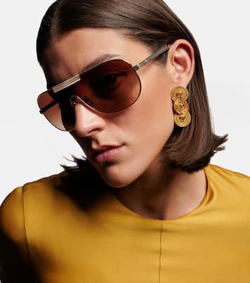 Greca Flow shield sunglasses | Versace