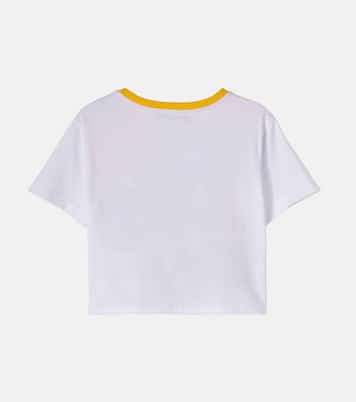 Floral cotton jersey T-shirt | Dolce&Gabbana Kids