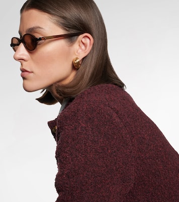 Slim Ribbon 오벌 선글라스 | Bottega Veneta