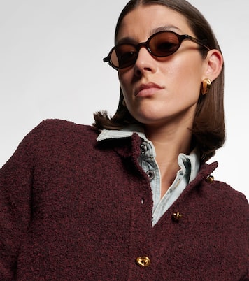 Slim Ribbon 오벌 선글라스 | Bottega Veneta