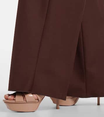 Tribute patent leather platform sandals | Saint Laurent