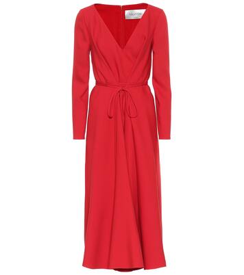 Valentino – Robe longue en laine et soie | Valentino
