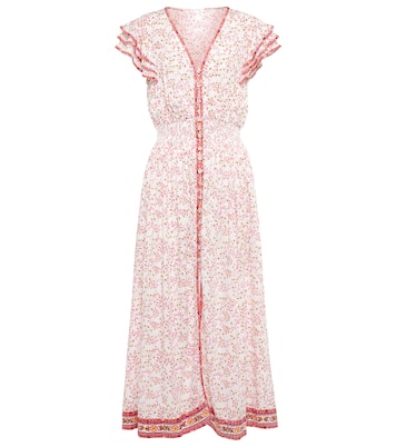 Robe midi Della à fleurs | Poupette St Barth