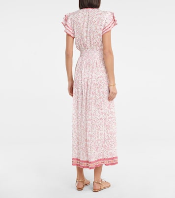 Robe midi Della à fleurs | Poupette St Barth