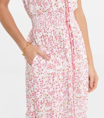 Robe midi Della à fleurs | Poupette St Barth