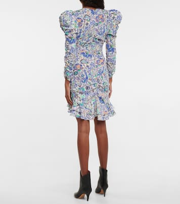 Robe Bireya imprimée en soie mélangée | Isabel Marant