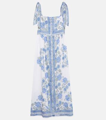 Robe midi en coton à fleurs | Juliet Dunn