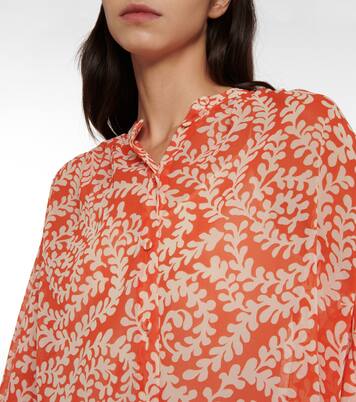 بلوزة بطبعات Bristol | Diane von Furstenberg