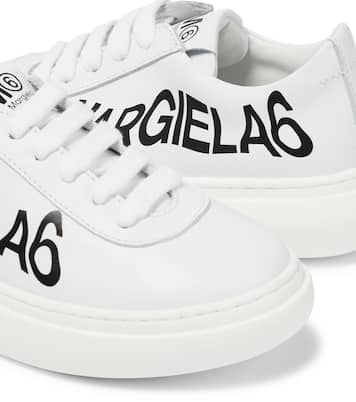 Logo leather sneakers | MM6 Maison Margiela Kids