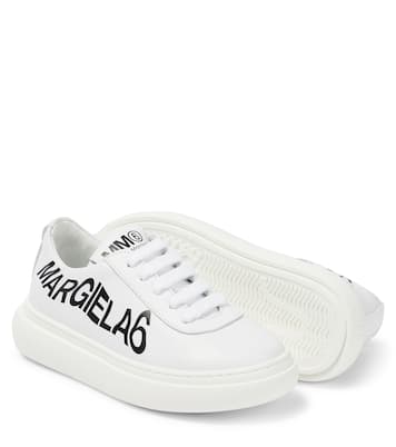 Logo leather sneakers | MM6 Maison Margiela Kids