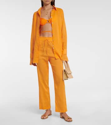 Gerade Hose aus Leinen | Bananhot