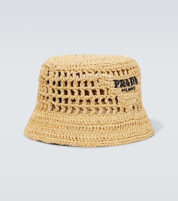 Raffia bucket hat | Prada