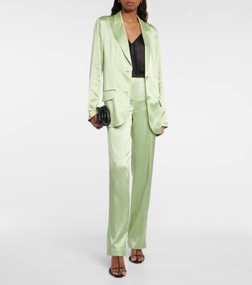 Blazer Moxon en satin de soie | Joseph