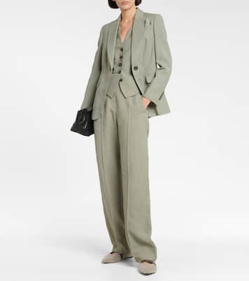 Gerade Hose aus Twill | Brunello Cucinelli