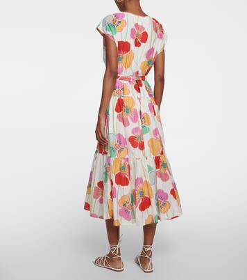 Robe longue Savannah en coton et soie | Velvet