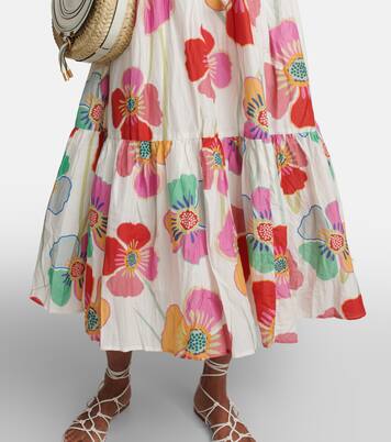 Robe longue Savannah en coton et soie | Velvet